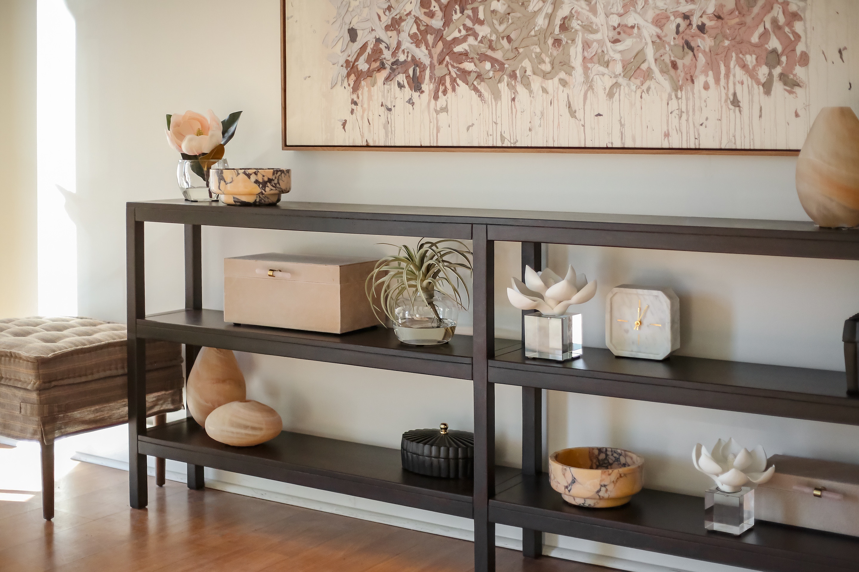 Denby 84 Console Table in Walnut